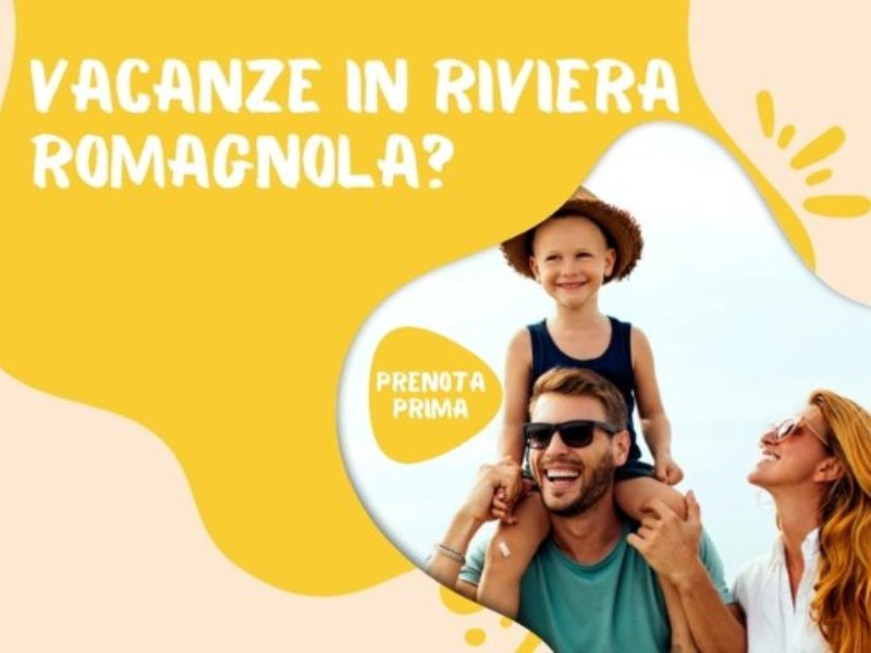 Inizia l'estate con noi! Dal 24 MAGGIO al 7 GIUGNO PRENOTA PRIMA SCONTO 20%